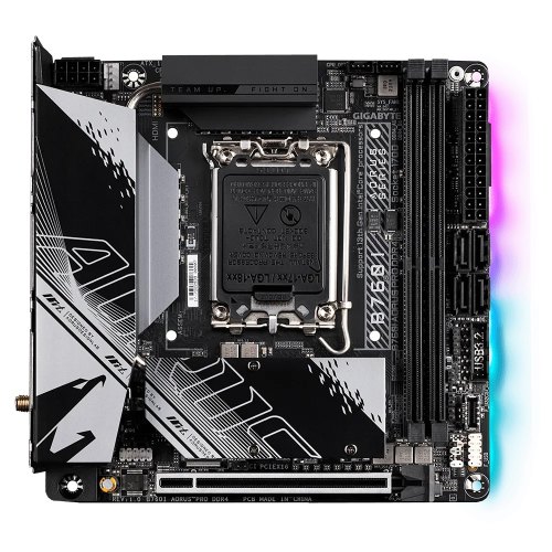 Mатеринська плата GIGABYTE B760I AORUS PRO DDR4 s1700 2xDDR4 HDMI/DP 2xM.2 Mini-ITX