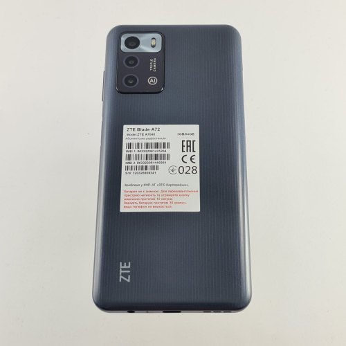 Смартфон ZTE Blade A72 3/64Gb Space Gray USED **