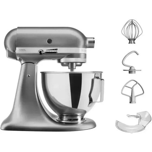 Кухонна машина KitchenAid, 4.3л, з відкидним блоком, хром (5KSM95PSEMC)