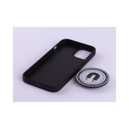 Чохол екошкіра MagSafe DC + magsafe PopSocket для iPhone 12/iPhone 12 Pro, Black