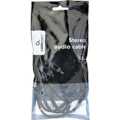 Аудіо-кабель, 3.5мм - 2хRCA, 150см, Cablexpert (CCA-352-1.5M)