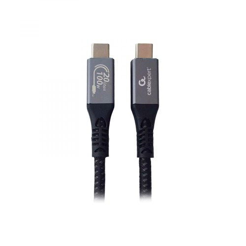 Кабель Cablexpert Type-C to Type-C 100W 1.5M, Black (CCBP-USB3-CMCM100-1.5M)