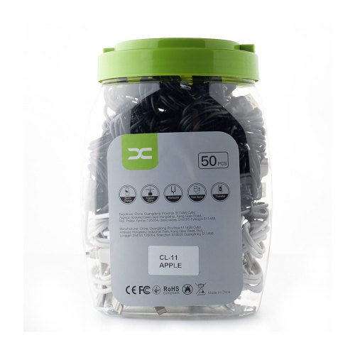 Кабель DC USB to Lightning (CL-11) Black/White