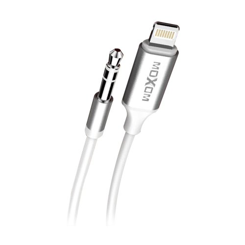 Аудіо-кабель AUX MOXOM (MX-AX21) Lightning to 3.5mm, White