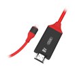 Перехідник XO (GB006), Lightning to HDMI, 180см,  Black