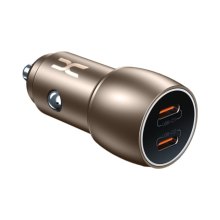 АЗП DC 2в1 Lightning 2xPD 40W (XC-40) Metal темно-сірий