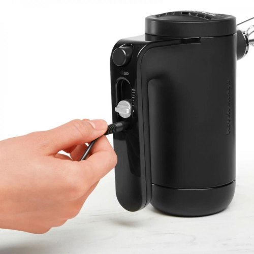 Міксер KitchenAid 5KHMB732EBM, 16Вт, ручний, бездротовий, 7 швидкостей, пластик, матовий, чорний