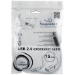 Кабель USB-подовжувач AMAF, 15см, Cablexpert (CCP-USB2-AMAF-0.15M)