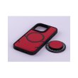 Чохол екошкіра MagSafe DC + magsafe PopSocket для iPhone 14, Red
