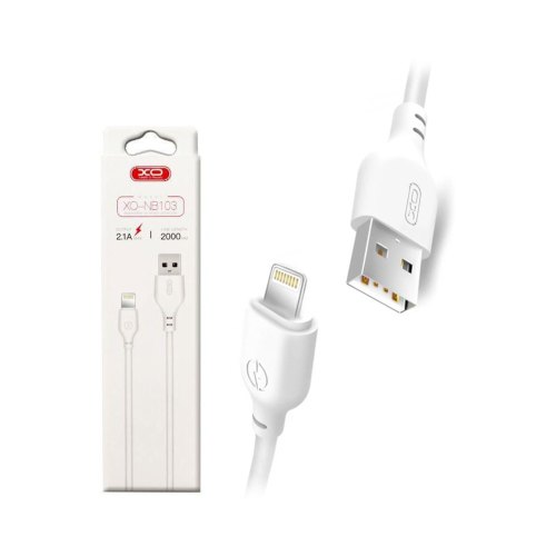 Кабель XO USB to Lightning (NB103) Bell 2M, White