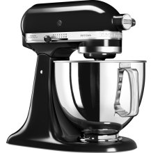 Кухонна машина KitchenAid Artisan, 4.8л, з відкидним блоком, чорна (5KSM125EOB)