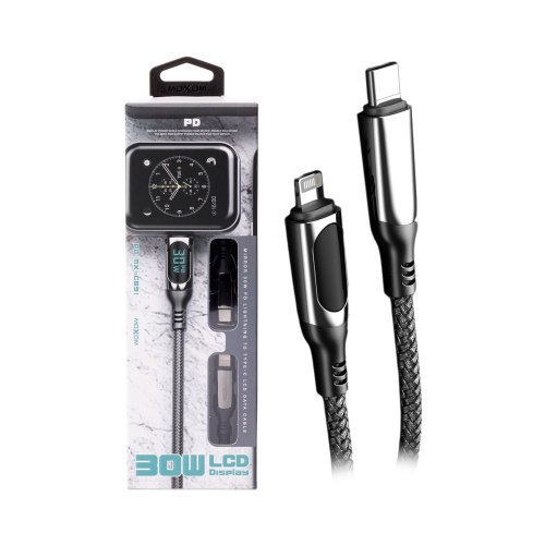 Кабель MOXOM Type-c to Lightning (MX-CB91), Black