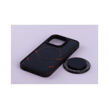 Чохол екошкіра MagSafe DC + magsafe PopSocket для iPhone 14, Dark Blue
