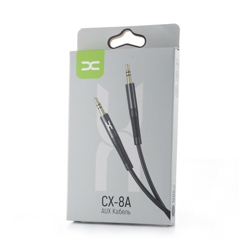 Аудіо-кабель AUX DC (CX-8A) 1M, Black