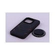 Чохол екошкіра MagSafe DC + magsafe PopSocket для iPhone 14 Pro Max, Dark Blue
