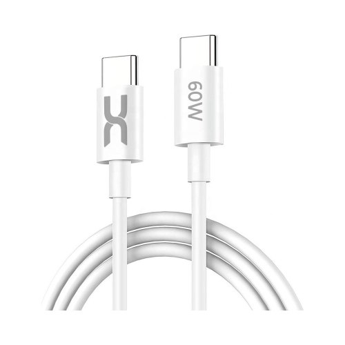 Кабель DC Type-c to Type-c (CL-F61) 60W 1M, White