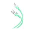 Кабель DC USB to micro (CL-12) 2.1A, Green