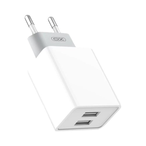 Мережевий зарядний пристрій XO 2в1 micro 2USB 2.4A (L65) Білий
