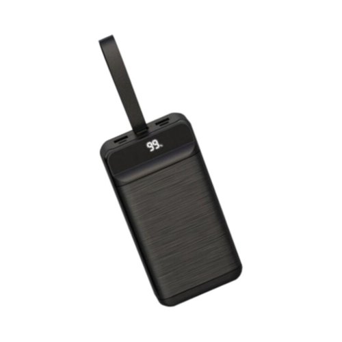 Зовнішній акумулятор Powerbank DC DP-33 30000mAh cable micro, type-c, lightning Black