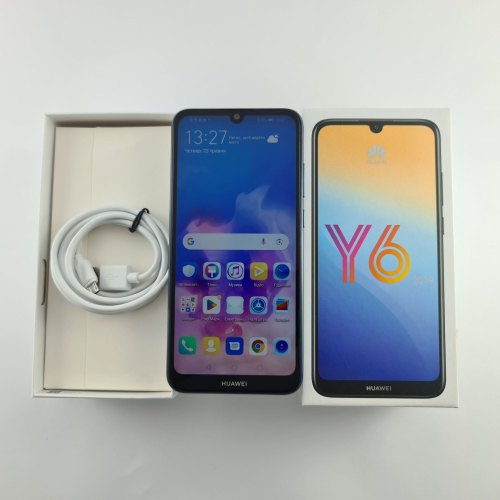 Смартфон Huawei Y6 2019 2/32Gb Sapphire Blue (MRD-LX1F) USED **