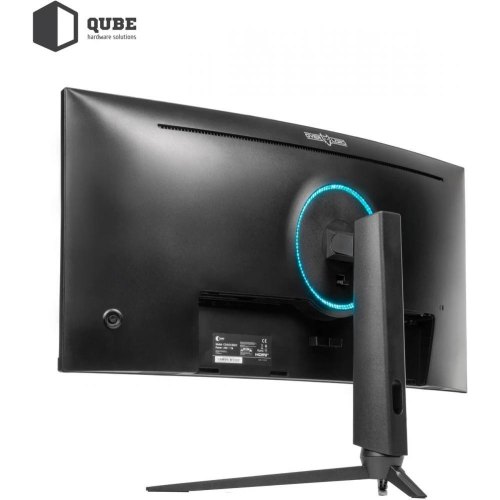 Монітор QUBE Overlord C34UQ180HC 34 UWQHD 180hz,Curved VA,Type-C 65W,HDMI,DP,DP cable,VESA (C34UQ180HC)