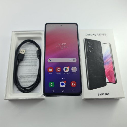 Смартфон Samsung Galaxy A53 (A536E) 128Gb Black (SM-A536EZKDSEK) USED **