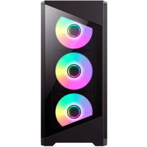 Корпус без БЖ, GameMax Destroyer TG Black, MicroATX, Mini-ITX