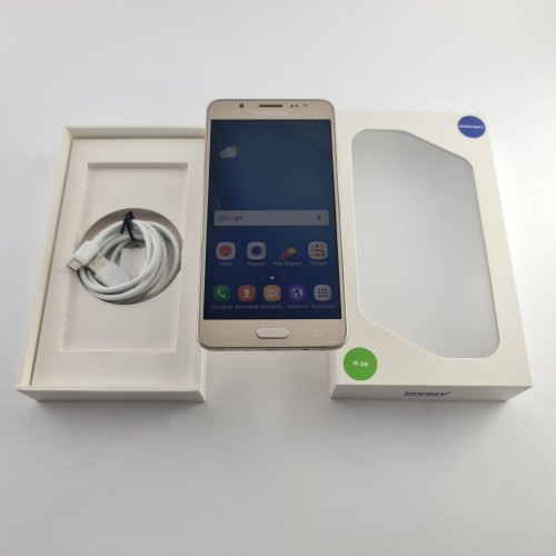 Смартфон Samsung Galaxy J5 2016 (J510H) 16Gb Gold (SM-J510HZDDSEK) USED **