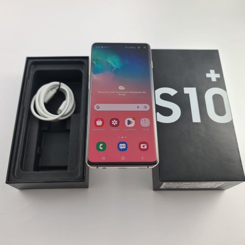 Смартфон Samsung Galaxy S10+ (G975F) 128Gb White (SM-G975FZWDSEK) USED **