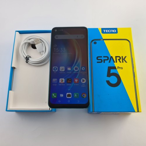 Смартфон Tecno Spark 5 Pro (KD7) 4/64Gb Seabed Blue USED **