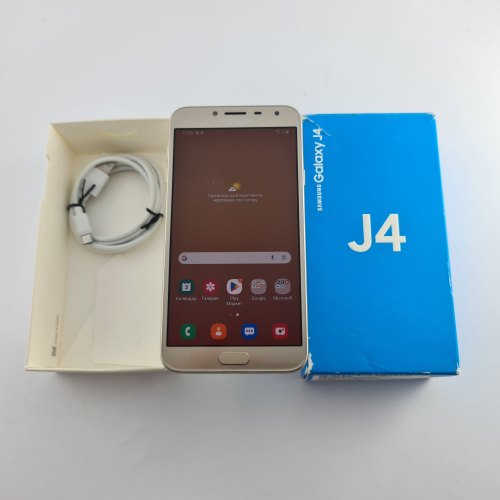 Смартфон Samsung Galaxy J4 2018 (J400F) 16Gb Gold (SM-J400FZDDSEK) USED **