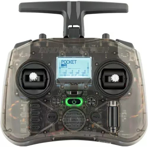 Пульт управління для дрона RadioMaster Pocket ExpressLRS Edge TX M2, прозорий чорний