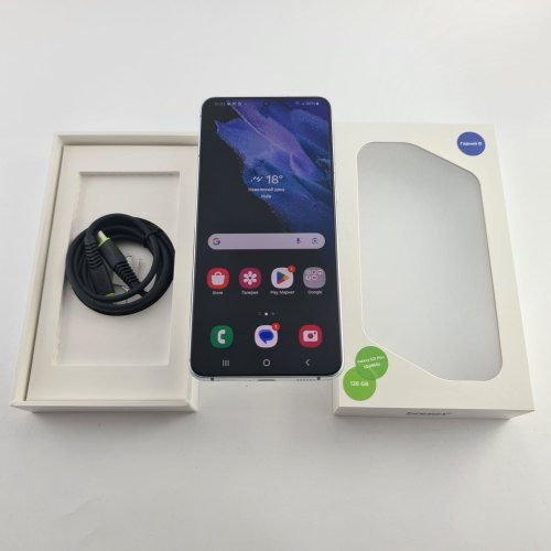 Смартфон Samsung Galaxy S21 Plus (G996B) 128Gb Phantom Silver (SM-G996BZSDSEK) USED **