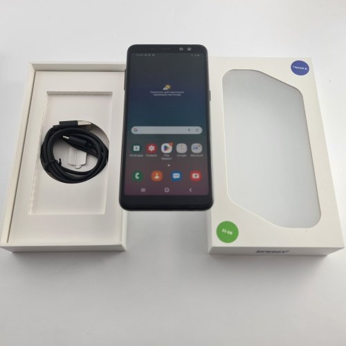 Смартфон Samsung Galaxy A8 2018 (A530F) 32Gb Black (SM-A530FZKDSEK) USED **