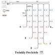 Smart LED Гірлянда Twinkly Pro Icicle RGB 250, IP65, AWG22 PVC Rubber білий