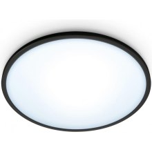 Світильник стельовий розумний WiZ SuperSlim Ceiling, 16W, 1500lm, 29,2см, 2700-6500K, Wi-Fi, чорний