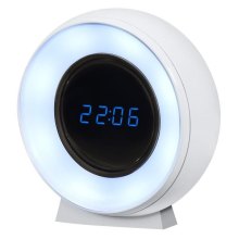 Світильник нічник з акумулятором LEDVANCE NIGHTLUX CLOCK 0.3Вт 3000/4000/6500К 5Лм 1000мА•год годинник USB-A > microUSB білий