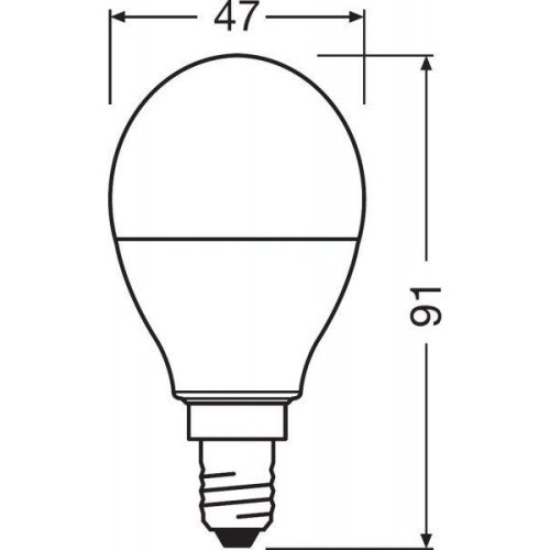 Лампа OSRAM LED Е14 RGB 5.5Вт 2700K пульт ДУ Р45 STAR