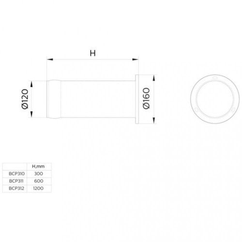 Cвітильник стовпчик Philips LED BCP311 60см 15Вт 760Лм 3000К чорний