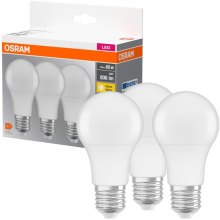 Набір ламп 3шт OSRAM LED E27 8.5Вт 2700К 806Лм A60