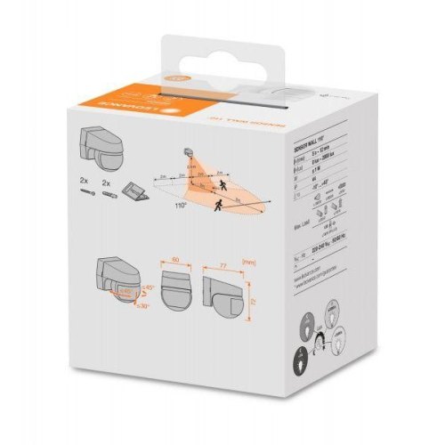 Датчик руху LEDVANCE SENSOR WALL IP44 білий