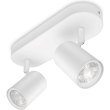Світильник точковий накладний розумний WiZ IMAGEO Spots, 2х5W, 2200-6500K, RGB, Wi-Fi, білий
