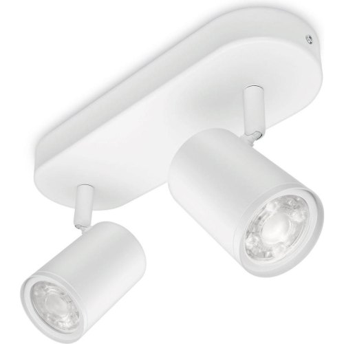Світильник точковий накладний розумний WiZ IMAGEO Spots, 2х5W, 2200-6500K, RGB, Wi-Fi, білий