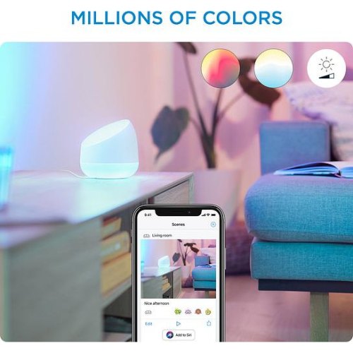 Світильник WiZ LED 9Вт 2200-6500К 640Лм RGB Wi-Fi розумний Dual Zonе