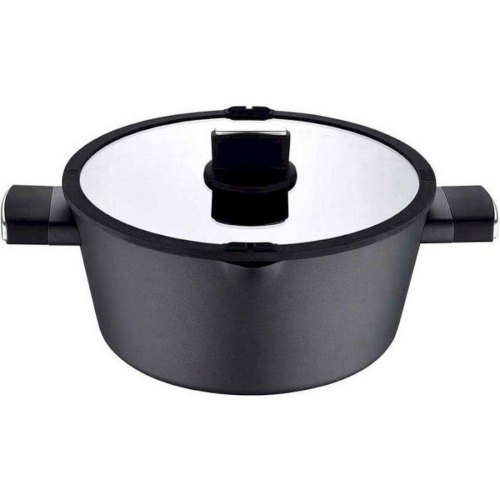Каструля з кришкою Bergner Ion plus, 28см, 6л (BG-35912-BK)