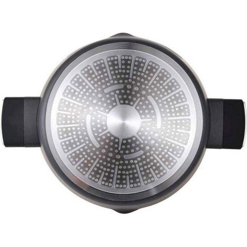 Каструля з кришкою Bergner Ion plus, 28см, 6л (BG-35912-BK)