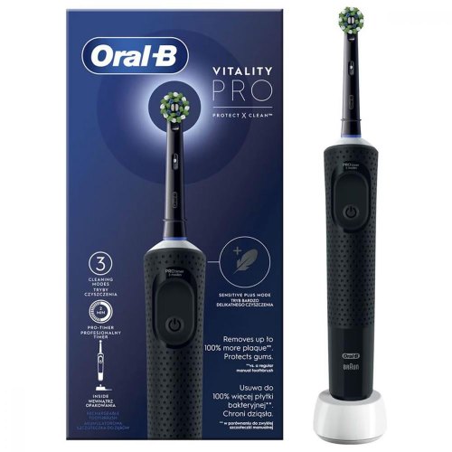Зубна щітка BRAUN Oral-B Vitality D103.413.3 PRO Protect X Clean Cross Action EB50BRB Black