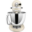 Кухонна машина KitchenAid Artisan, 4.8л, з відкидним блоком, кремова (5KSM175PSEAC)