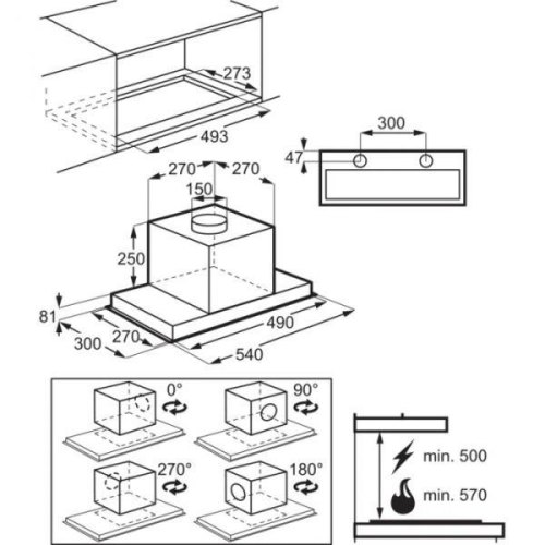 Витяжка компактна Electrolux LFG516X (942022582)
