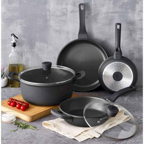 Каструля Bergner Retro, 24см, 4.1л, з кришкою (BG-30738-NP)